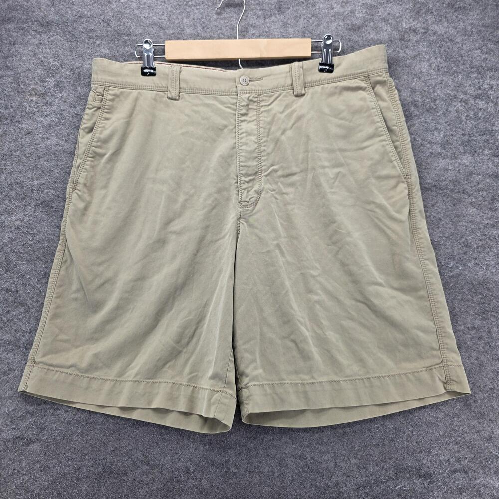 Tommy Bahama Shorts Mens 36 Waist Beige Chino Stretch Pockets 8 Inseam